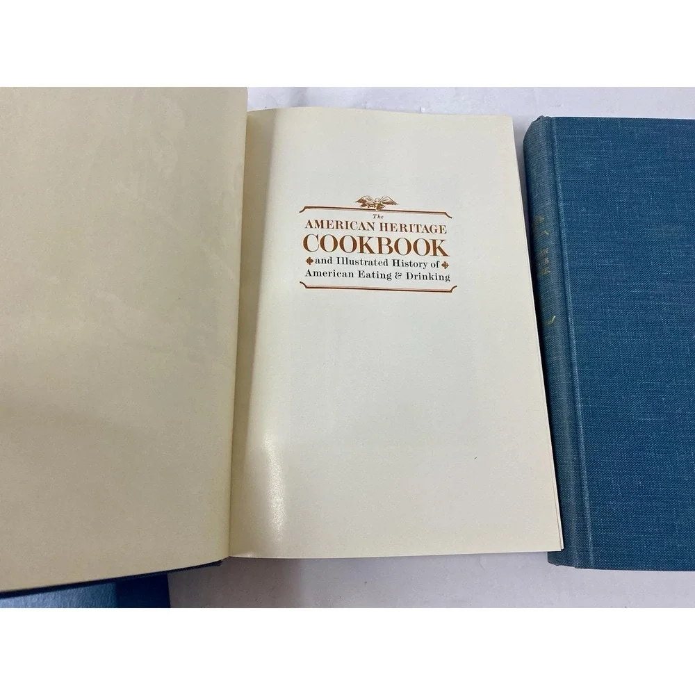 THE AMERICAN HERITAGE‎ COOKBOOK Set Volume 1 & 2 Slipcase 1964 Recipes History